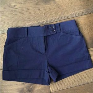 Tailored Navy Shorts